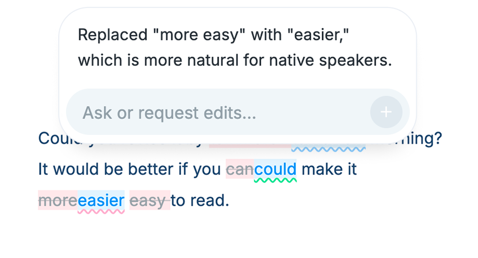 Review fixes and proofreading suggestions